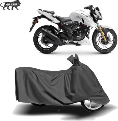 MOTOGENIX Two Wheeler Cover for TVS(Apache RTR 200 Fi E100, Grey)