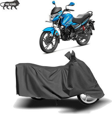 Mdstar Waterproof Two Wheeler Cover for Hero(Glamour FI, Grey)