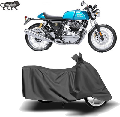 MOTOGENIX Two Wheeler Cover for Royal Enfield(Continental GT, Grey)