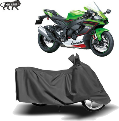 MOTOGENIX Two Wheeler Cover for Kawasaki(Ninja ZX 10R, Grey)