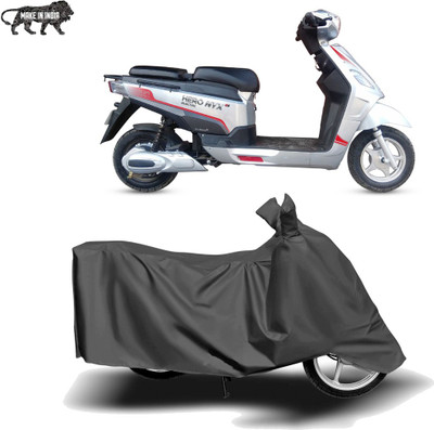 MOTOGENIX Two Wheeler Cover for Hero Electric(Electric NYX, Grey)