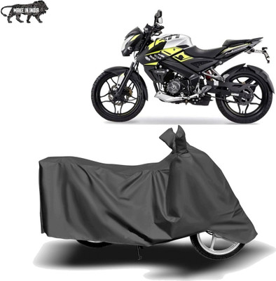 Mdstar Waterproof Two Wheeler Cover for Bajaj(Pulsar 160 NS DTS-i, Grey)