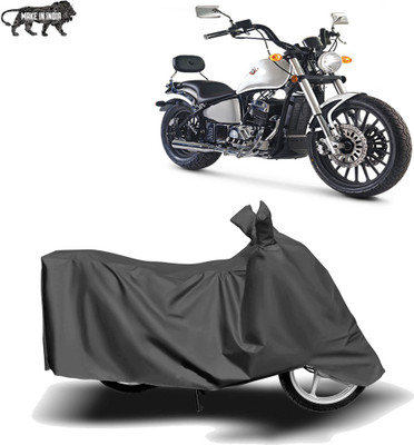 MOTOGENIX Two Wheeler Cover for FAB Regal Raptor(Daytona 350, Grey)