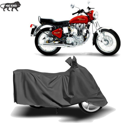 MOTOGENIX Two Wheeler Cover for Royal Enfield(Electra 5S, Grey)