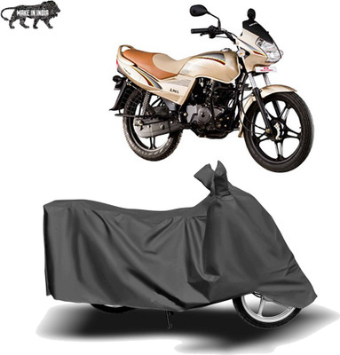 MOTOGENIX Two Wheeler Cover for LML(Freedom Prima, Grey)