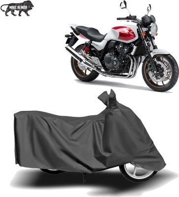 MOTOGENIX Two Wheeler Cover for Honda(CB 400, Grey)
