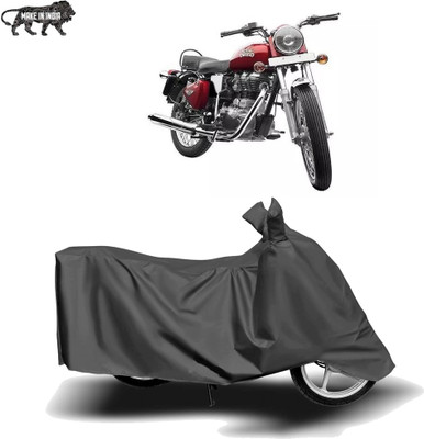 MOTOGENIX Two Wheeler Cover for Royal Enfield(Electra 4S, Grey)