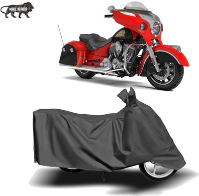 Mdstar Waterproof Two Wheeler Cover for Indian(Chieftain, Grey)