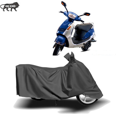 MOTOGENIX Two Wheeler Cover for Kinetic(Nova, Grey)
