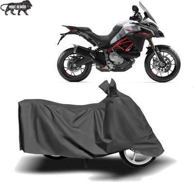 Amozkart Two Wheeler Cover for Ducati(Multistrada, Grey)