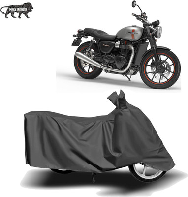 MOTOGENIX Two Wheeler Cover for Triumph(Street Twin, Grey)
