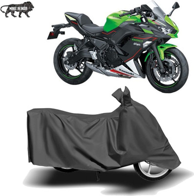 MOTOGENIX Two Wheeler Cover for Kawasaki(Ninja 650, Grey)