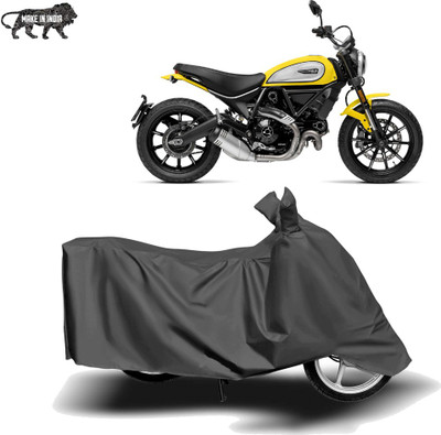MOTOGENIX Two Wheeler Cover for Ducati(Scrambler Icon, Grey)