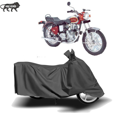 MOTOGENIX Two Wheeler Cover for Royal Enfield(Machismo 350, Grey)