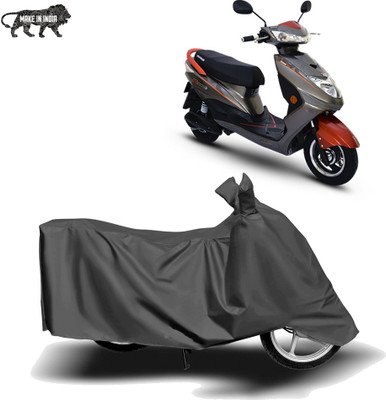 MOTOGENIX Two Wheeler Cover for Okinawa(Ridge Plus, Grey)