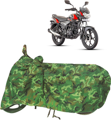 Shelterhub Enterprises Two Wheeler Cover for Bajaj(Discover 110, Green)