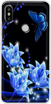 Hansviprint Back Cover for Mi Redmi Y2(Black, Blue, Grip Case, Silicon, Pack of: 1)