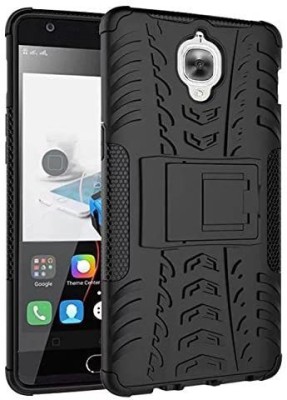SmartPoint Bumper Case for OnePlus 3T(Black, Rugged Armor, Pack of: 1)