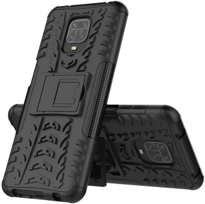 CONNECTPOINT Bumper Case for Xiaomi Redmi Note 9 Pro(Black, Rugged Armor, Pack of: 1)