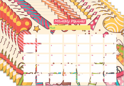 ESCAPER Planner Series Unruled A3 180 gsm A4 paper(Set of 1, Multicolor)