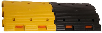 Ladwa Durable Plastic Speed Breaker /Road Hump For Road Safety & High Visibilty -75mm 1 Meter (Yellow & Black) Emergency Sign