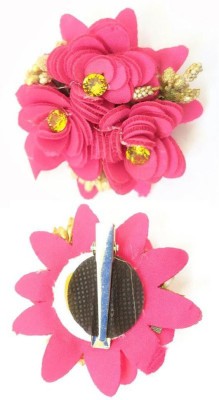 DLASSIE TRENDS Hair Clips For Girls & Women Stylish Baby Clipper Latest Designer Clipon Set Fancy Design Jewellery Hairclips New Korean Traditional Style Small Flowers Alligator Clip Clutch Clutcher Ponytail Extension Holder Puff Making Bride Makeup Maker Golden Accessories Christmas Gift Box Of New