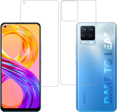 Vatsin Front and Back Screen Guard for Realme 8(Pack of 2)