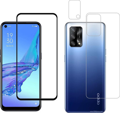 Vatsin Front and Back Tempered Glass for OPPO F19(Pack of 3)