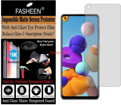 Fasheen Impossible Screen Guard for SAMSUNG A21 S (Flexible Matte)(Pack of 1)