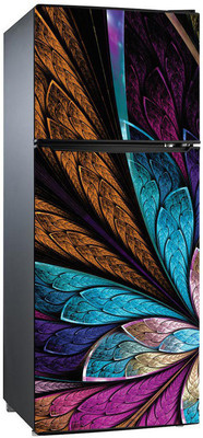 MODERN CREATIONS 160 cm Multicolor Flower Texture Self Adhesive Sticker(Pack of 1)