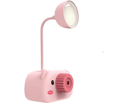 MFU LED Desk lamp with table Sharpener for kids Study Lamp(22 cm, Pink)