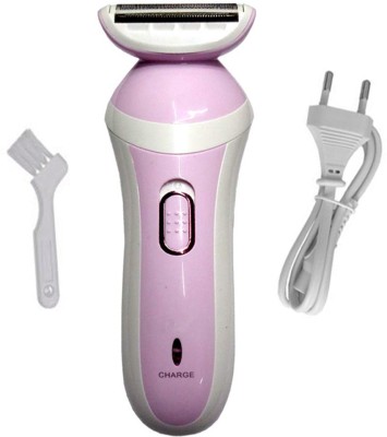 FPP Women Rechargeable Painless Epilator Body Hair Removal Washable Shaver For Lady Trimmer For Bikini, Face, Bikini, Body, Leg, Hand, Underarms Shaver For Women Trimmer 40 min  Runtime 0 Length Settings(White, Pink)
