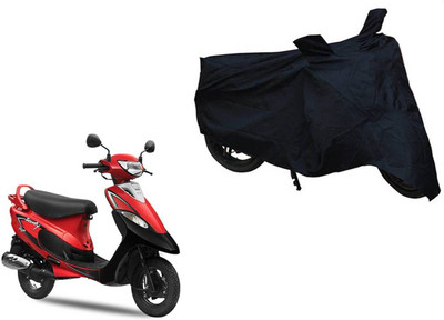 Buras Waterproof Two Wheeler Cover for TVS(Scooty Pep+, Black)