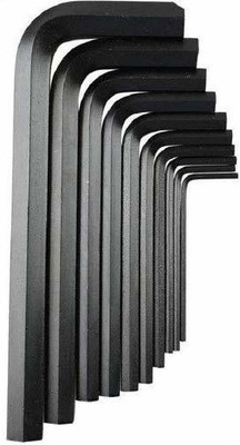 Qualigen 10 Pieces Hex Allen Key Wrench L Shape Repair Tool Set Allen Key Set