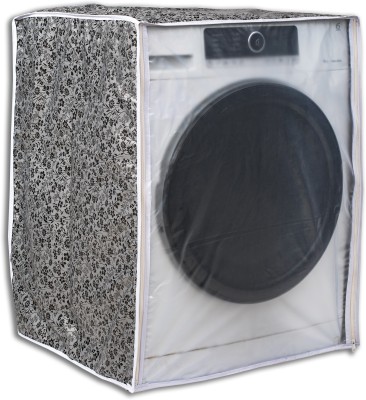 Classic Front Loading Washing Machine  Cover(Width: 63 cm, BLACK, GREY)