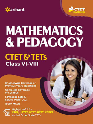 Ctet and Tet Mathematics and Pedagogy for Class 6 to 8 for 2021 Exams(English, Paperback, unknown)