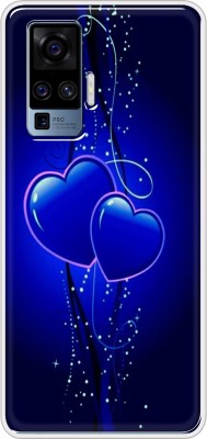 Appcityprint Back Cover for Vivo X50 Pro(Black, Blue, Grip Case, Silicon, Pack of: 1)