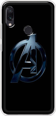 Hansviprint Back Cover for Mi Redmi Note 7 Pro(Black, Blue, Grip Case, Silicon, Pack of: 1)