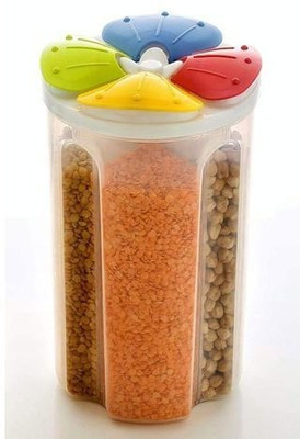 QUISTAL Plastic Grocery Container  - 2500 ml(Multicolor)