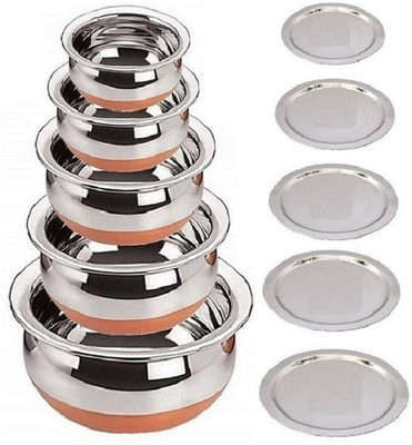 RBGIIT Pack of 5 Cook and Serve Casserole Set(2100 ml, 1800 ml, 1600 ml, 1200 ml, 1000 ml)