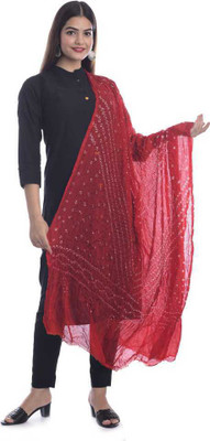 Nama Fashion Art Silk Polka Print Women Dupatta