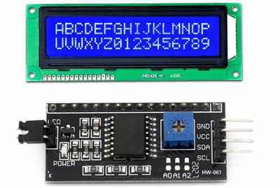 SG Flash LCD1602 Display Screen Module 16X2 Character Serial Blue Backlight LCD Module Display Lights Electronic Hobby Kit