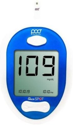 point of care Gluco SPOT Glucometer With 25 Test Strips Glucometer(Blue)