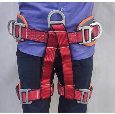 Sahas Seat Harness for Work Positioning/Climbing/Zipline Activities/Fall Arrest Seat Harness(Free Size)