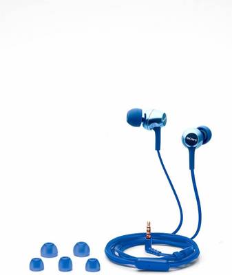 SONY MDR-EX255AP Gaming Earphones Clear Sound Extra Bass With Mic Wired Headset  (Blue, In the Ear)