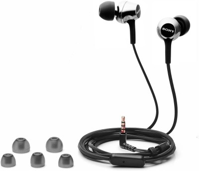 SONY MDR-EX255AP Gaming Earphones Clear Sound Extra Bass With Mic Wired Headset(Black, In the Ear)