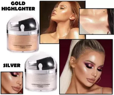 GFSU 2 In 1 Highlighter Loose Powder Highlighter(Multi color)