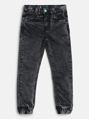 TALES & STORIES Slim Baby Boys Black Jeans