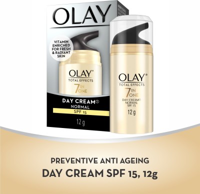 OLAY Day Cream: Total Effects 7 in 1, Anti Ageing Mini Moisturiser (SPF 15)(12 g)