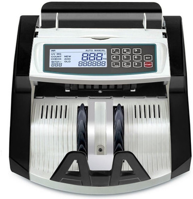 Drop2Kart Bill Counter - Automatic AccuCount, Dual Heavy-Duty Motor, UV/MG/MT/IR Fake-Note Detection, Counts All INR, LED External Display Note Counting Machine(Counting Speed - 1000 notes/min)